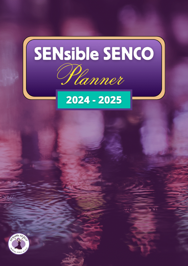 Hardbacked, pocketed, SENCO Planner by SENsible SENCO