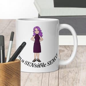 'I'm a SENsible SENCO' White glossy mug